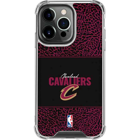 NBA Cleveland Cavaliers Elephant Print iPhone 16 Pro Clear Case